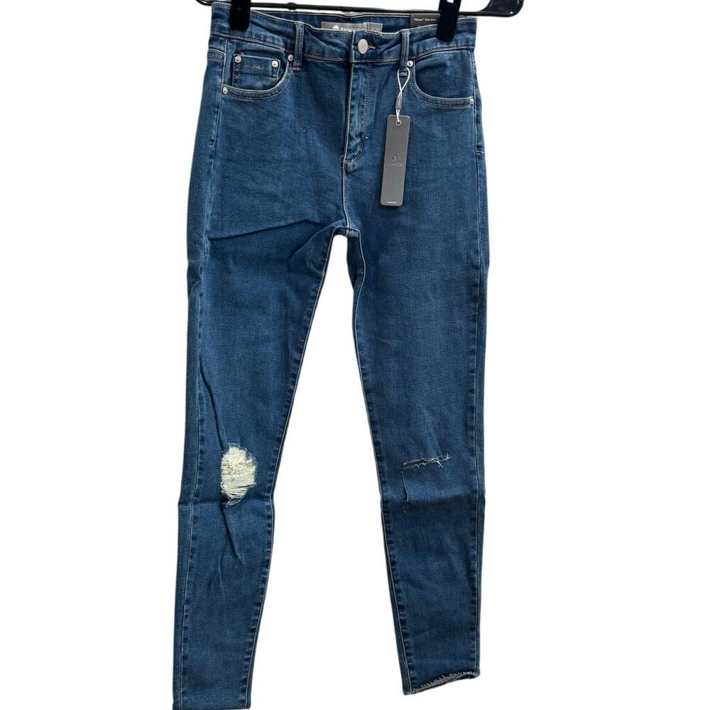tractr Diane Mid Rise Slim Fit Jeans Indigo 2/26